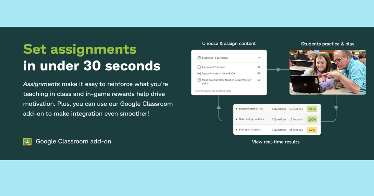 ProdigyGame's tweet image. Did you know you can set assignments in #ProdigyMath &amp;amp; #ProdigyEnglish in under 30 seconds? PLUS we&apos;ve partnered with @GoogleForEdu to make creating assignments even easier with #GoogleClassroom 🤩 

Are you as excited as we are?!