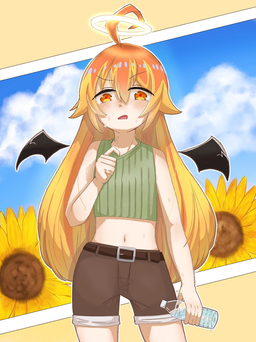 shino_oon's tweet photo. ⚠︎衣装改変注意！

メテヲさん！
夏だー！！

#メテメテアート https://t.co/ATcCRcYlSG