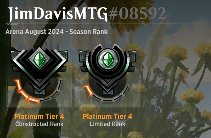 JimDavisMTG's tweet image. Busy day!

First #BronzeToMythic, and then playing #MTGOMasters where Nadu is once again banned!

Starting Rank: 💿 Platinum 4
Episodes: 📺 7+

twitch.tv/JimDavisMTG