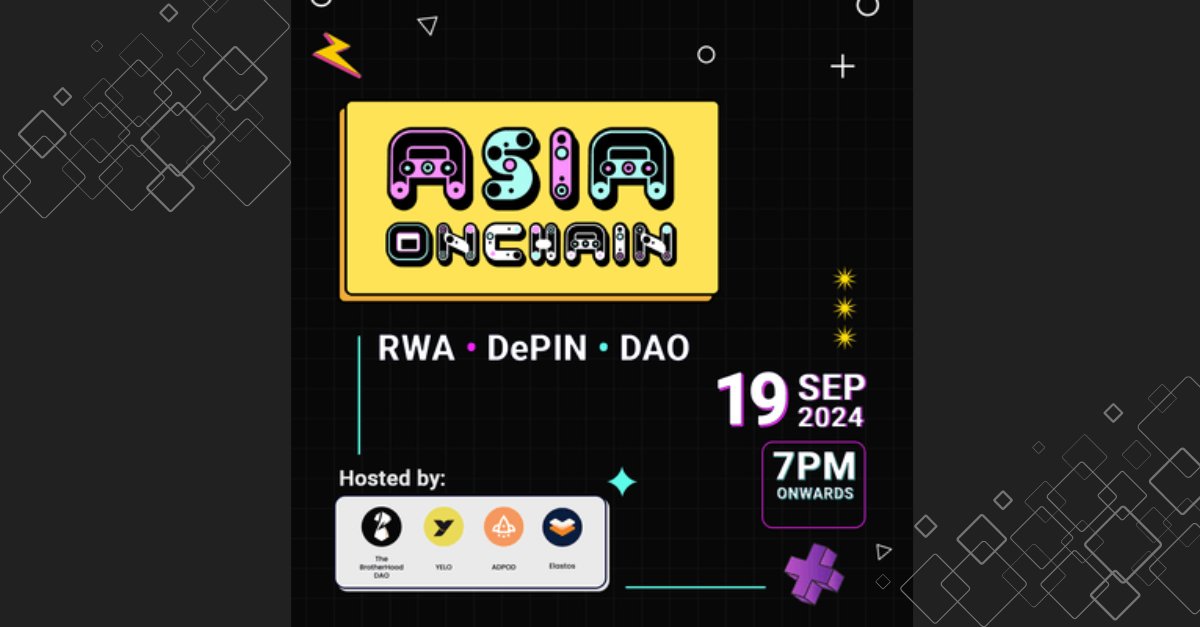 Hey We're pumped to be part of Asia Onchain, one of the biggest Token2049 side events in Singapore on Sept 19! 🎉🚀 We’ve got live music, a DJ, and endless networking at a top-notch nightclub. Come party with us like there’s no other day!

lu.ma/aw0flgk4

#Token2049
