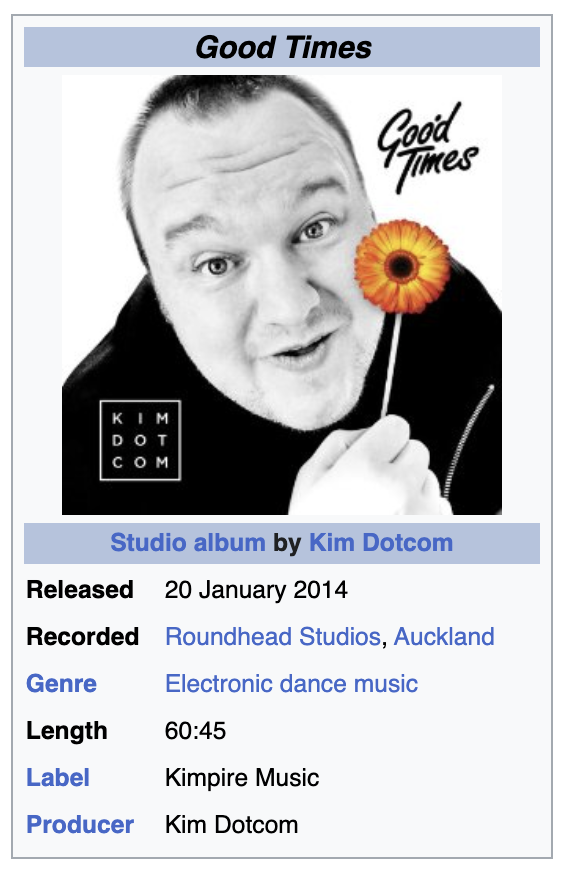 TennentCallum's tweet photo. Am I the only one who didn't know that Kim Dotcom had a trance album https://t.co/5DhoScfQQ8