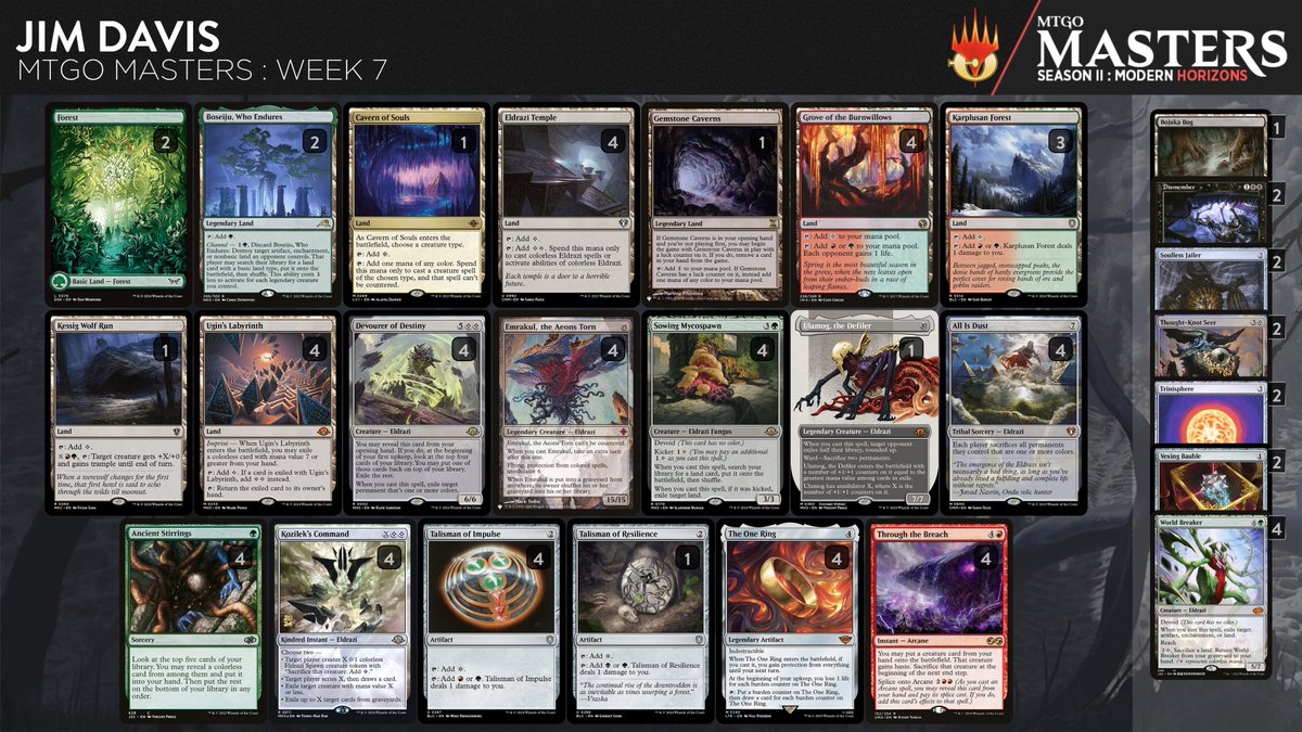 JimDavisMTG's tweet image. Busy day!

First #BronzeToMythic, and then playing #MTGOMasters where Nadu is once again banned!

Starting Rank: 💿 Platinum 4
Episodes: 📺 7+

twitch.tv/JimDavisMTG