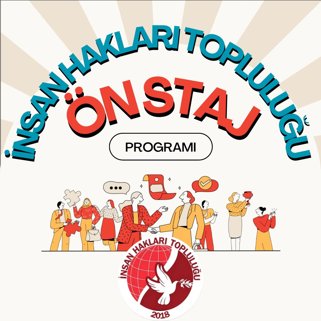 Türkiye’de Öğrenci Toplulukları Bazında İlk Defa İnsan Hakları Topluluğu tarafından düzenlenen  “İNSAN HAKLARI TOPLULUĞU ÖN STAJ PROGRAMI” nın bu yıl 2. sini düzenlemekteyiz. Ağustos ayı başvurularımız açılmıştır🥳🥳

Başvuru Formuna Ulaşmak İçin : instagram.com/ahbvinsanhakla…