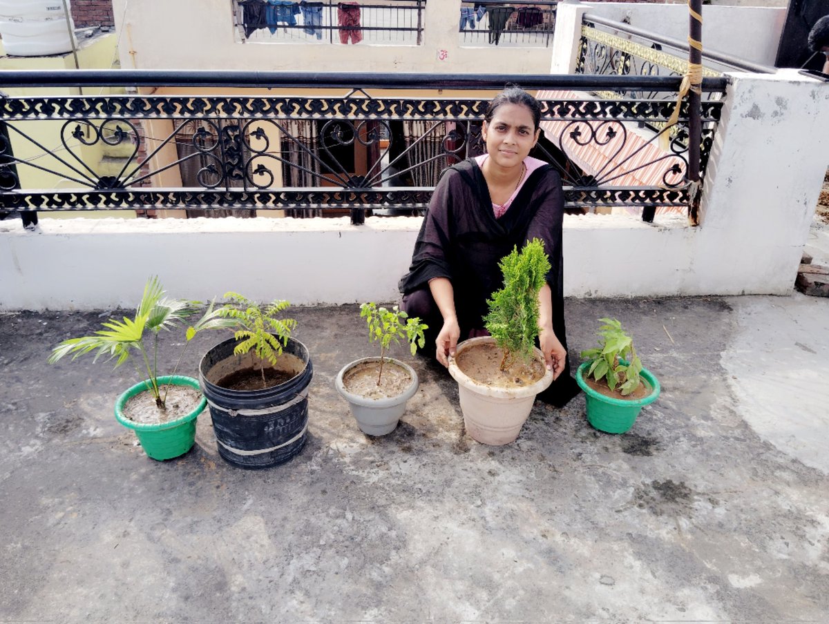 shalu5292738840's tweet photo. Following the teachings of Saint Ram Rahim Ji and fulfilling my responsibility towards nature, earth and humanity, today I have participated in #MegaTreePlantation. This is also a birthday gift from me to revered Guruji
#TreeAPlant https://t.co/E4OXLruXFm