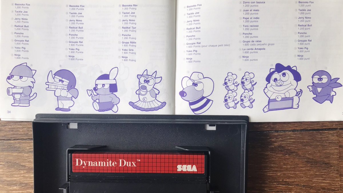 sekiro_51's tweet image. 海外マスターシステムのセガ ダイナマイトダックス💣箱絵の頭だけの不気味な犬はNice Doggy🐶強力ぐるぐるアッパーパンチをお見舞いだ✊後ろに立ってるのはKFCの…🍗これがコンシューマー化困難な理由?😅Roller Catにバズーカ発射🛼Hiro師匠の軽快なBGM👍
#segamastersystem 
#DynamiteDux #sms