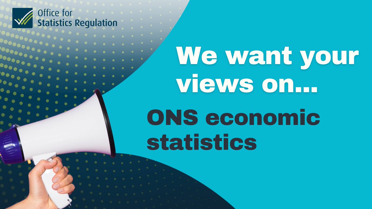 StatsRegulation's tweet image. We are conducting a review of @ONS economic statistics and are looking for insight and experiences from users of ONS economic statistics, to help shape the future of economic data in the UK. See more info 👉osr.statisticsauthority.gov.uk/our-regulatory…