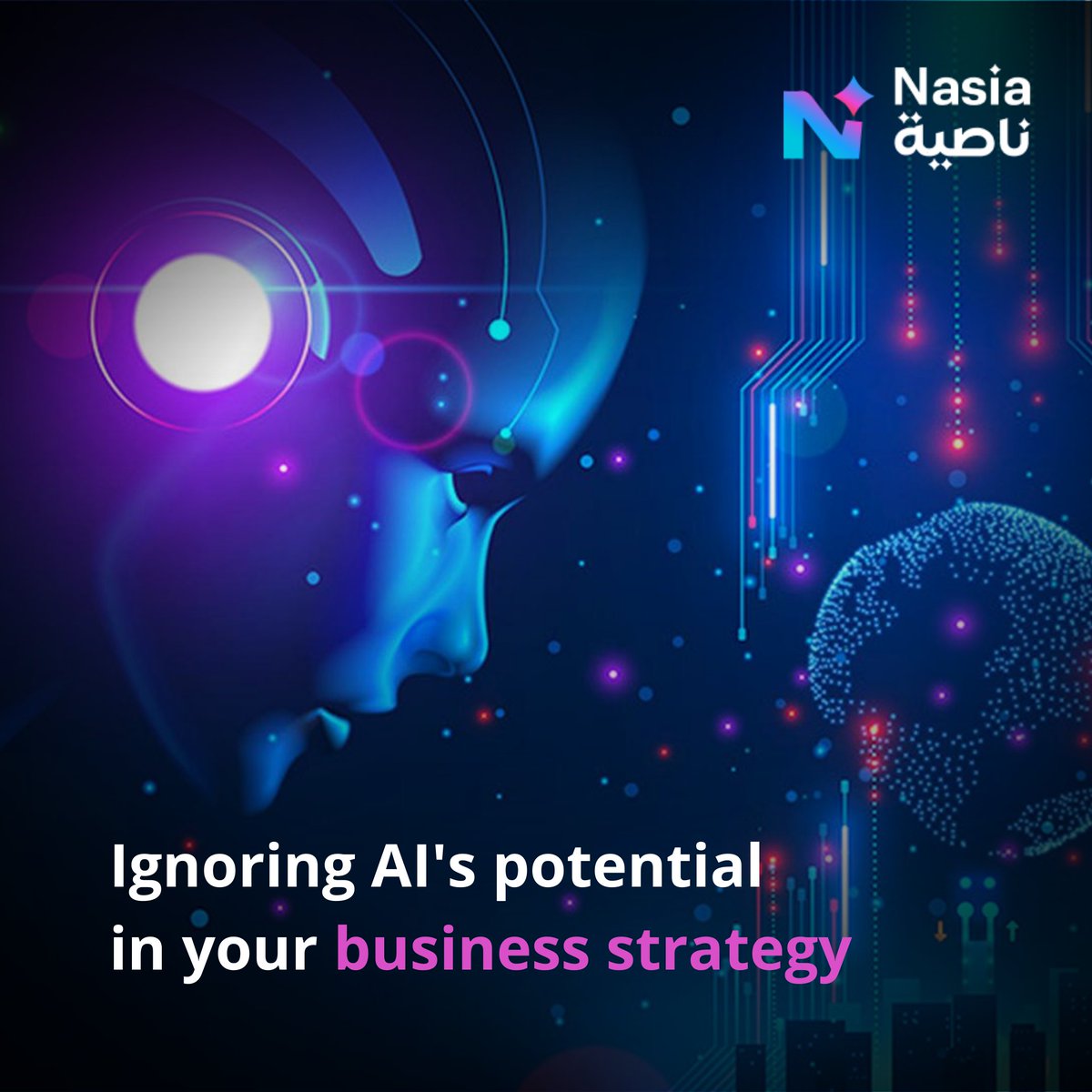 Nasia_AI's tweet photo. Don't ignore AI's potential in your business strategy. It's a game-changer!#BusinessStrategy #AI #TechMistakes #FutureTech #Innovation #ArtificialIntelligence #TechTips #AIInBusiness https://t.co/tZid6hIwEK
