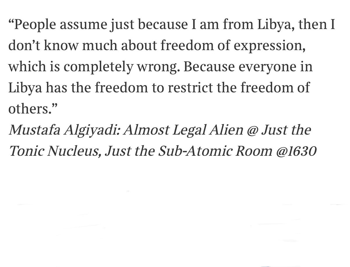 Mustafa Algiyadi (@mustafacomedy) on Twitter photo 💃🏽 <a href="/thetimes/">The Times and The Sunday Times</a>
Catch ‘Almost Legal Alien’ everyday at 16:30!
tickets.edfringe.com/whats-on/musta… 💃🏽 <a href="/thetimes/">The Times and The Sunday Times</a>
Catch ‘Almost Legal Alien’ everyday at 16:30!
tickets.edfringe.com/whats-on/musta…