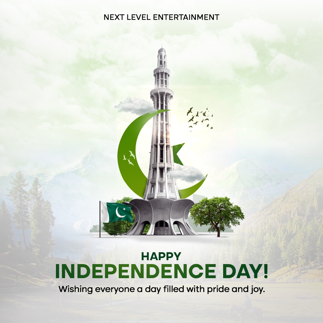 Happy Independence Day! 🇵🇰
Wishing everyone a day filled with pride and joy.

#PakistanZindabad #Pakistani #PakistanIndependenceDay #14thAugust #IndependenceDayPakistan