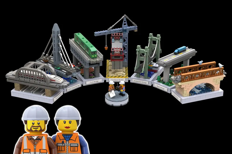 Calling all bridge enthusiasts – help educate the world about bridges by making this LEGO set design a reality.  10,0000 votes needed  to get Types of Bridges – Revisited to review stage 
tinyurl.com/5y35x8b6
 #legoideas #civilengineering #bridges #MOCingbird #STEM