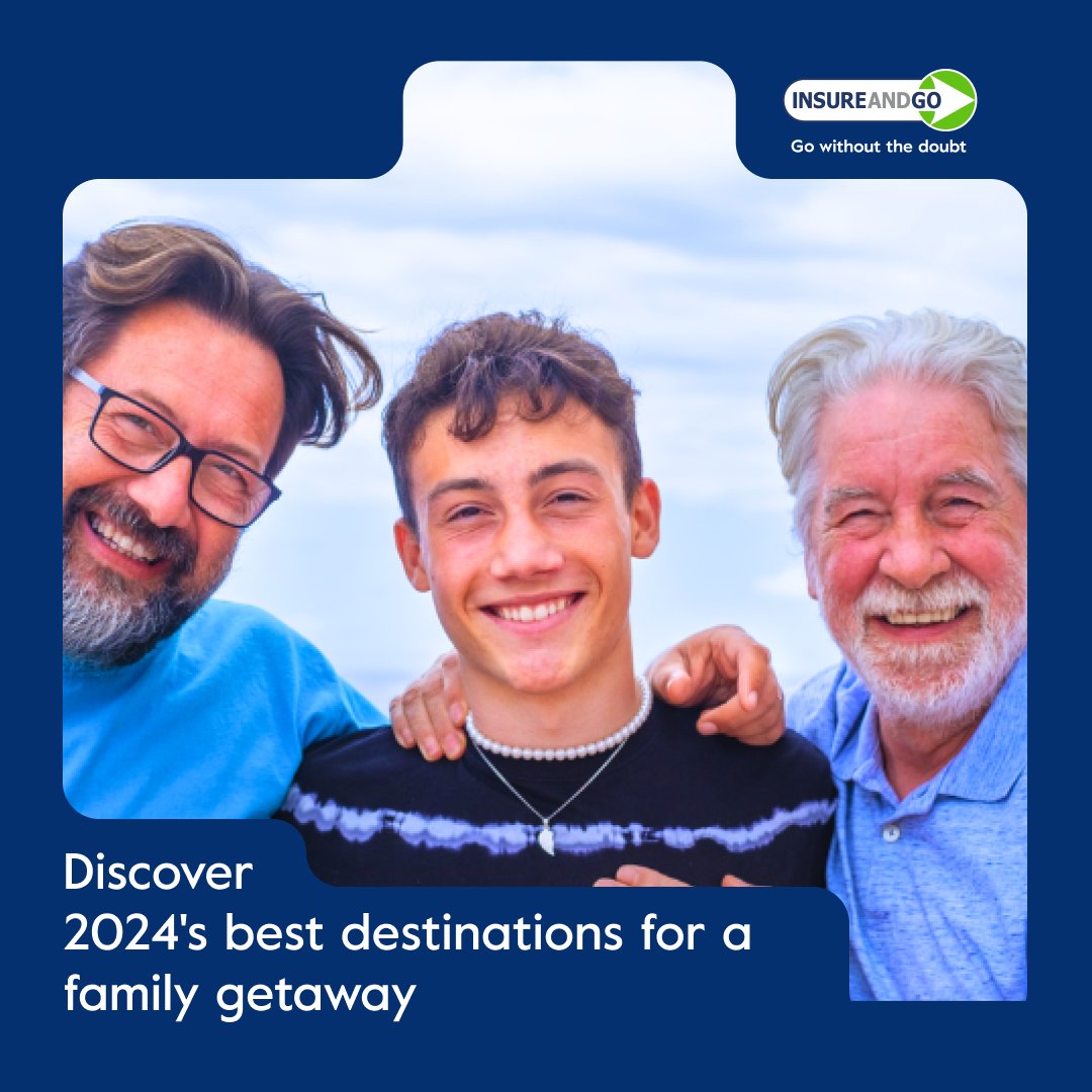 Ready for your next family adventure? Check out our top picks for unforgettable trips this year! 🏖️👨‍👩‍👧‍👦

👉 Get inspired and start planning your next holiday now: bit.ly/4dG03Kw 

#InsureandGo #FamilyTravel #ExploreTogether #FamilyFun #TravelTips