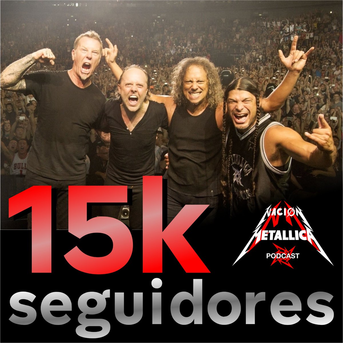 MetallicaNacion's tweet image. Alcanzamos otra cifra redonda: ¡15000 seguidores! ¡Muchas gracias a todos los que nos seguís y una cálida bienvenida a los nuevos! Desde nuestro humilde y pequeño lugarcito queremos contribur siempre a la #MetFamily #Metallica #podcast 🔊 go.ivoox.com/sq/1266066