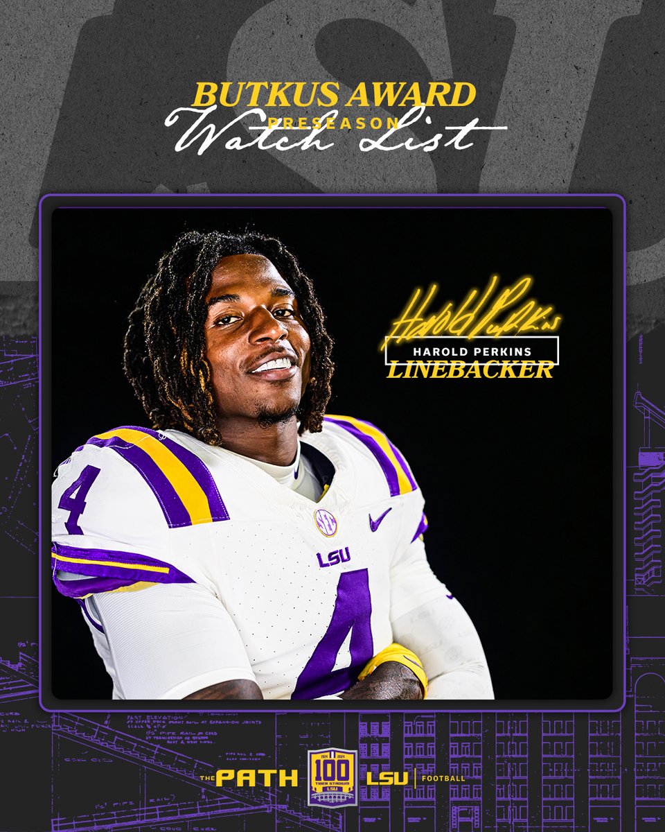 LSUfootball's tweet photo. The Top Linebacker 

@HP113k is on the Butkus Award Preseason Watch List https://t.co/mkIJVzFYr8