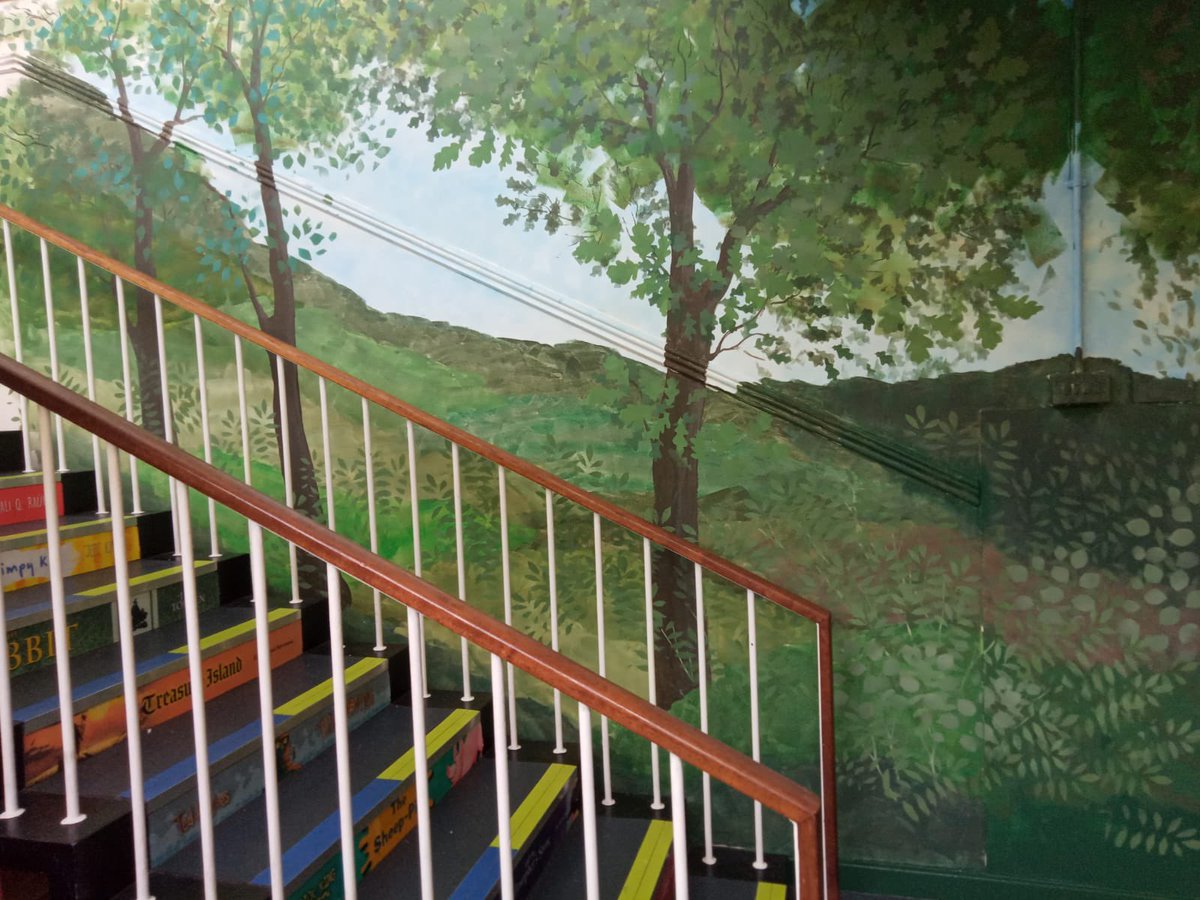 WOWEducationLtd's tweet image. Phase One complete @HallamFieldsJS , next phase will be the installation of 3D trees and sandstone walls for their new reading / library area #EducationMatters #school #library #books #Reading #teachers #MentalHealthMatters #ElonMusk