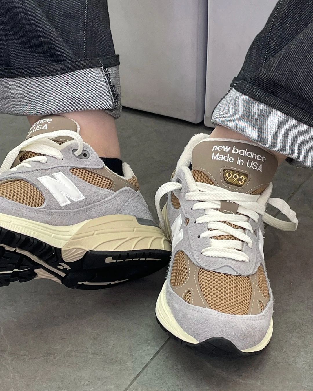 New balance 993 on feet sale