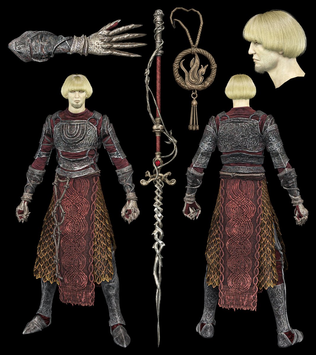 Zlofsky2nd's tweet photo. Fire Knight Queelign
火の騎士、クウィライン
髪型がとっても個性的！
#ELDENRING #エルデンリング https://t.co/uOqstl8lSz