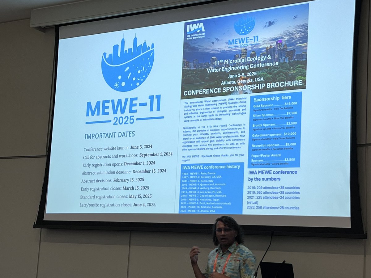 Jianhua Guo (@gjhua316) on Twitter photo Ameet Pinto <a href="/watermicrobe/">Ameet Pinto</a> is calling for abstract submission for #MEWE25 in Atlanta at at IWA #WWCE #WorldWaterCongress <a href="/IWAHQ/">International Water Association</a> WWCE Ameet Pinto <a href="/watermicrobe/">Ameet Pinto</a> is calling for abstract submission for #MEWE25 in Atlanta at at IWA #WWCE #WorldWaterCongress <a href="/IWAHQ/">International Water Association</a> WWCE