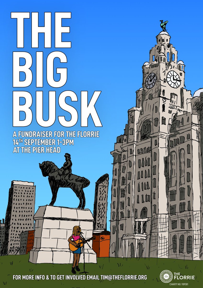 🎶 Join us for "The Big Busk" at The Pier Head! 🎶

An afternoon of busking at the iconic Pier Head raising funds for The Florrie!

Saturday 14th September 1-3 pm.

Info: theflorrie.org/2024/08/14/joi…

Save the date, and see you there! 🎸🎤 

#TheBigBusk #TheFlorrie #LiveMusic