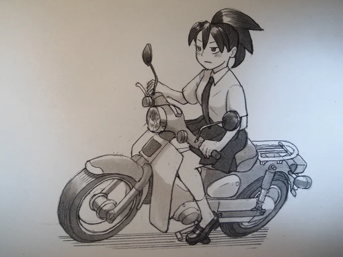 #見た人も無言でバイクに乗ってるキャラを貼る 