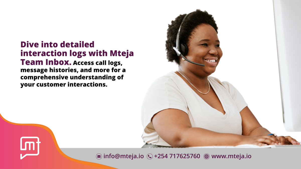 Mteja_io's tweet image. Get the full view of customer interactions with Mteja&apos;s Team Inbox! Access detailed logs of call histories, message timelines, and more. Empower your team to deliver personalised service. Enhance customer understanding today! #CustomerService #TeamInbox #Mtejaio