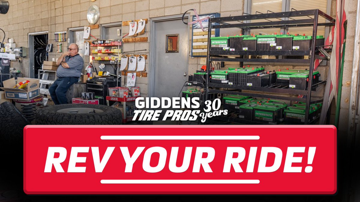 GiddensTirePros's tweet image. Check your battery before it leaves you stranded.🔋 Time for a check? Our team is always happy to help! 😊 #GiddensTirePros #ShopLocal #LocalFirstAZ #CasaGrande #TirePros #CarCare #AutoRepair 📲 giddenstirepros.com