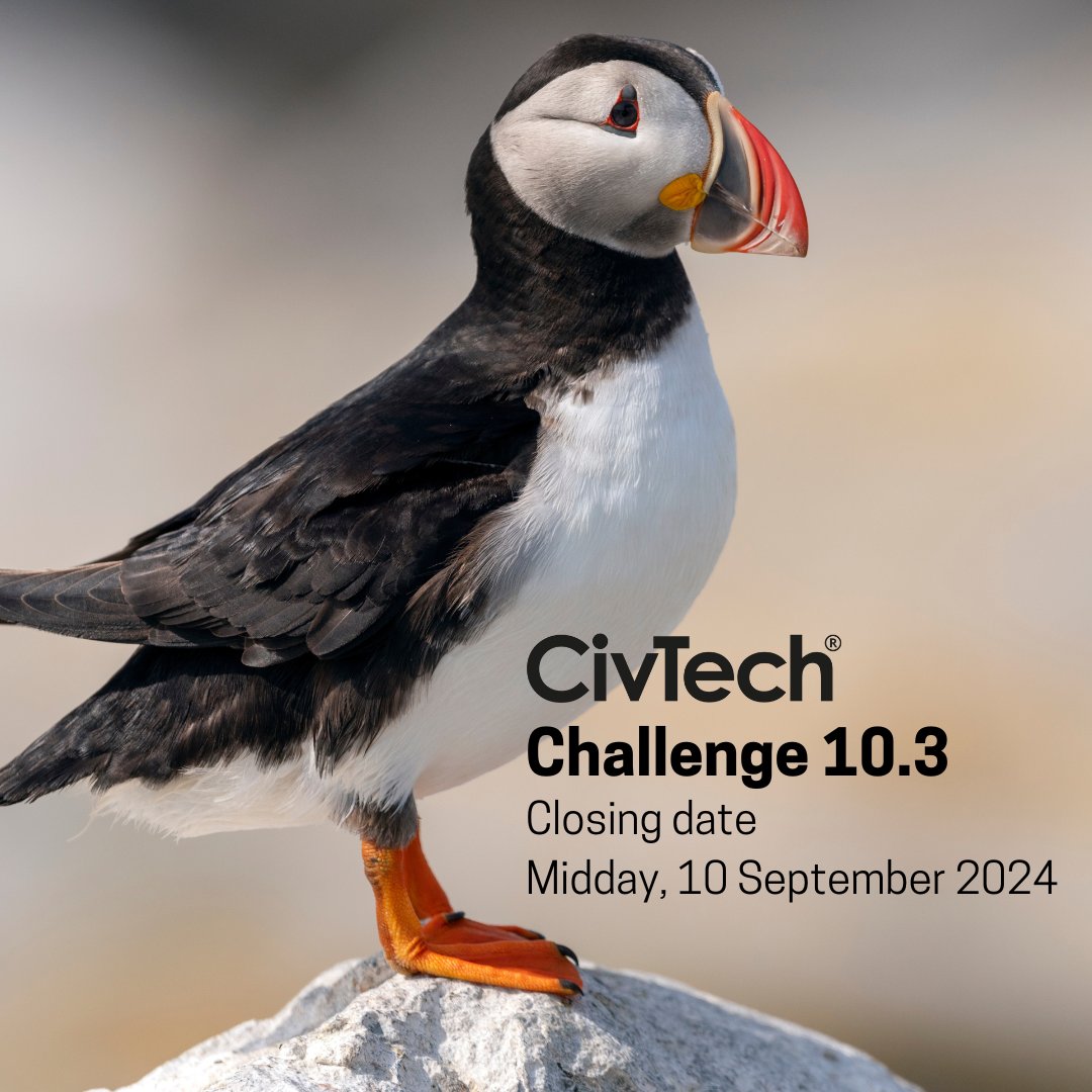Puffins are highly threatened and sadly classed as vulnerable to global extinction. @civtechscotland has launched challenge 10.3 to understand how their numbers are changing if we are to find ways to support their population. Challenge closes 10 Sept. youtu.be/Aw0PtB1FpfA?si…