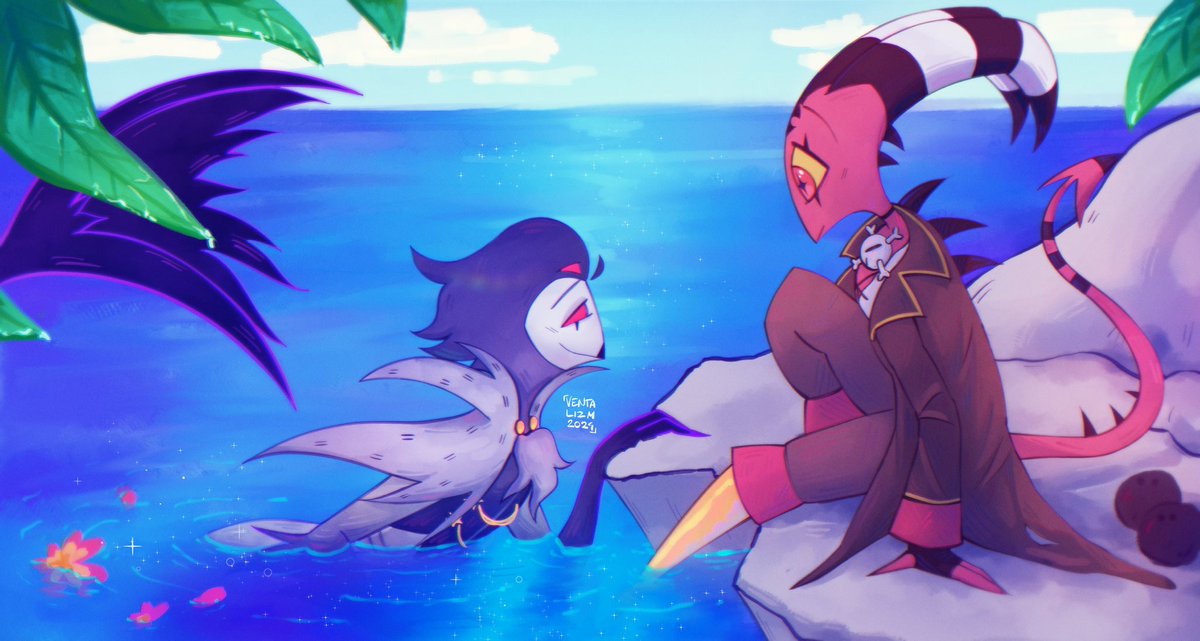 A human's touch 🐟✨
More of my AU 💕

#HelluvaBoss #Stolitz