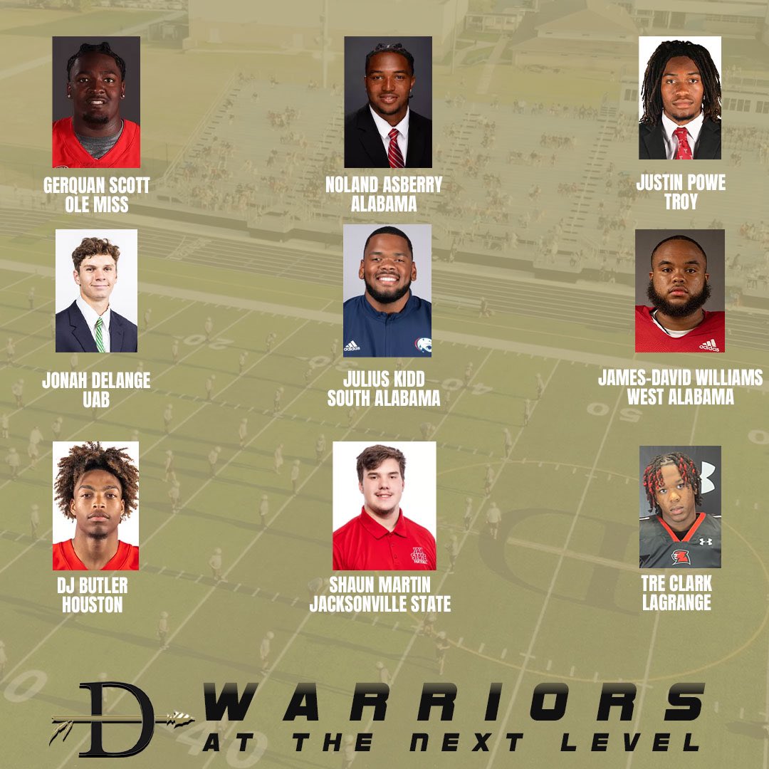 🏈 Warrior Wednesday: Highlighting our Warriors at the next levels

We are excited to see our Warriors in action, this upcoming college football season!
#davidson #warriors #warriornation #warriorwednesday
