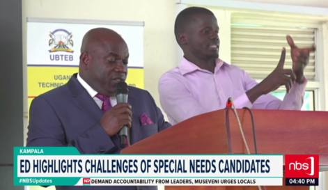 nbstv's tweet photo. Uganda Business and Technical Examinations Board, UBTEB Executive Secretary, Onesmus Oyesigye, has called for increased government funding and improved infrastructure at tertiary institutions.

@BillclintonNuwe 

#NBSAt430 #NBSUpdates https://t.co/vB5tqCIaVf
