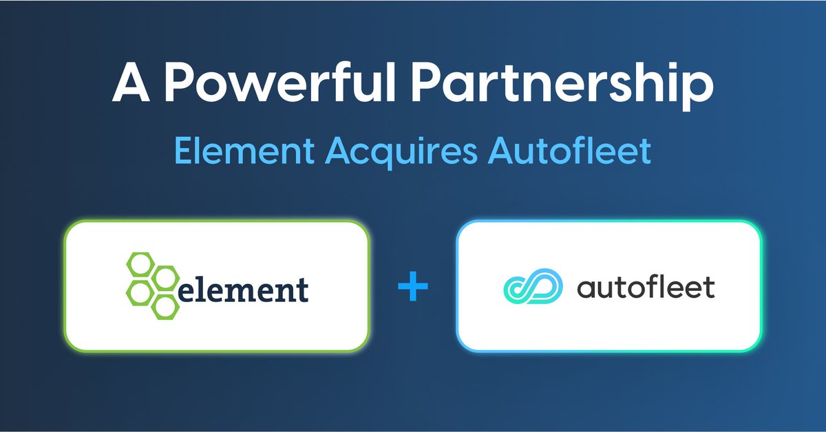 We're excited to announce not only another record quarter, but the exciting news that we’ve entered into a definitive agreement to acquire <a href="/autofleet_io/">autofleet</a>, a technology leader in fleet and mobility solutions. Read the PR: bit.ly/3SOWQAr
#Q2resuls #Elementdriversresults