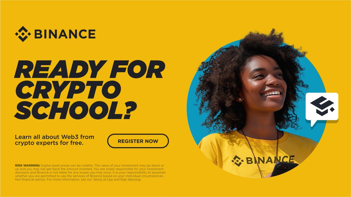 Are you looking to build a strong foundation in Web 3 & crypto trading? 📈  #Binance Africa is launching its online crypto school. Get free training  and earn a blockchain-verified certificate 🎓