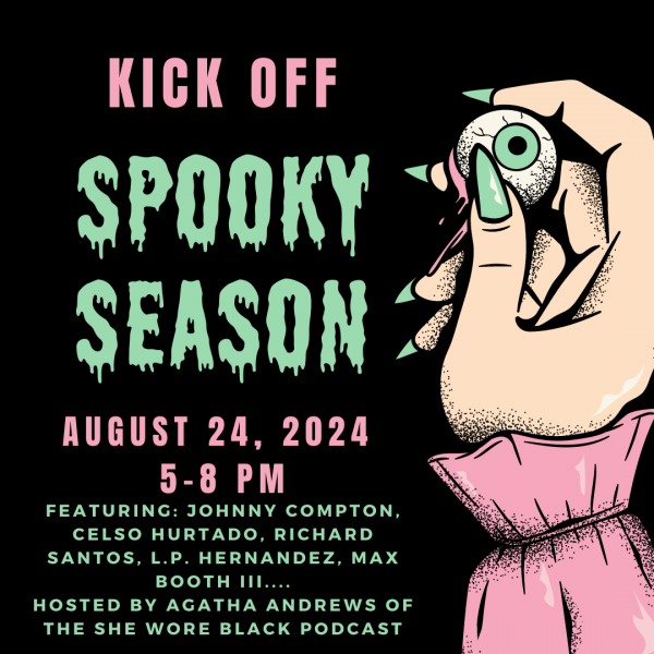 Richard Z Santos (A Night of Screams out NOW!) (@richardzsantos) on Twitter photo It's basically Halloween right? I'll be partying at <a href="/NowhereBookshop/">NowhereBookshop</a> on 8/24.
Come hear us talk, answer q's, banish spirits to the netherworld, and sign books! With <a href="/ComptonWrites/">Johnny Compton</a> <a href="/CelsoHurtadoJr/">Celso Hurtado</a> @TheLPHernandez Max Booth III and @AgathaAWrites!
nowherebookshop.com/event/spooky-s… It's basically Halloween right? I'll be partying at <a href="/NowhereBookshop/">NowhereBookshop</a> on 8/24.
Come hear us talk, answer q's, banish spirits to the netherworld, and sign books! With <a href="/ComptonWrites/">Johnny Compton</a> <a href="/CelsoHurtadoJr/">Celso Hurtado</a> @TheLPHernandez Max Booth III and @AgathaAWrites!
nowherebookshop.com/event/spooky-s…