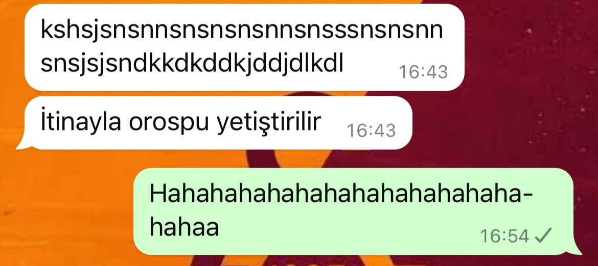 1 yeni mesaj;