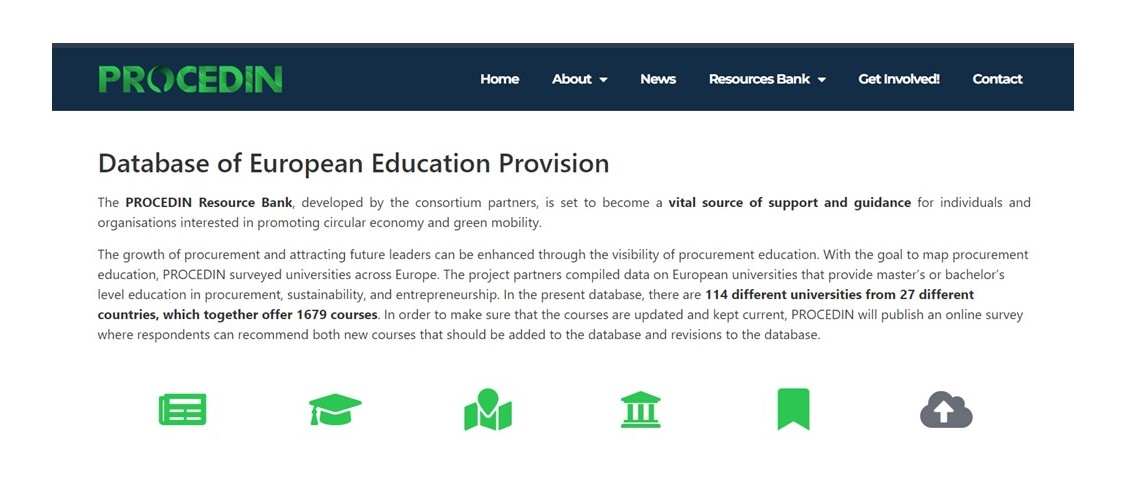 📚Learning time: Database of European Education Provision

With the goal to map procurement education, PROCEDIN surveyed universities across Europe leading to the development of a Database of European Education Provision. 
Learn more here:
procedin.eu/database-of-eu…