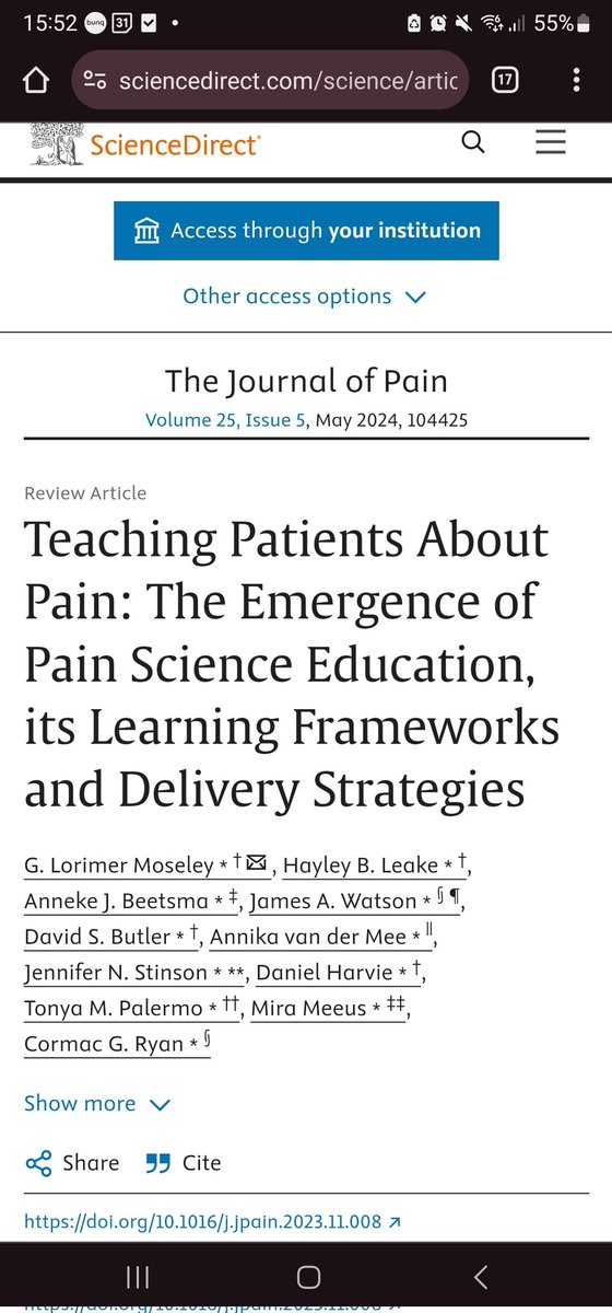 Laura Rathbone🌈 she/her (@laurarathbone) on Twitter photo Help a sister out - who can send me this paper:
Teaching patients about pain: the emergence of Pain Science Education, its learning frameworks and delivery strategies
??
<a href="/HayleyLeake/">Hayley Leake</a>
<a href="/CormacRyan01/">Cormac Ryan</a>
<a href="/beetsmaA/">Anneke Beetsma</a>
<a href="/adiemusfree/">Bronnie Lennox Thompson 🐾🇳🇿🌈🎓</a>
<a href="/jilly_bond/">Jilly Bond</a>
Thank you for all help Help a sister out - who can send me this paper:
Teaching patients about pain: the emergence of Pain Science Education, its learning frameworks and delivery strategies
??
<a href="/HayleyLeake/">Hayley Leake</a>
<a href="/CormacRyan01/">Cormac Ryan</a>
<a href="/beetsmaA/">Anneke Beetsma</a>
<a href="/adiemusfree/">Bronnie Lennox Thompson 🐾🇳🇿🌈🎓</a>
<a href="/jilly_bond/">Jilly Bond</a>
Thank you for all help