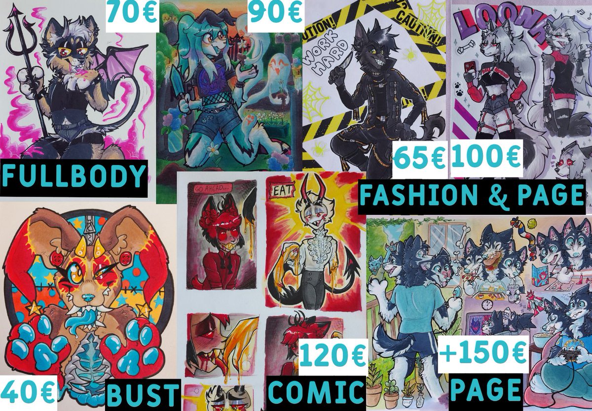 ✨C0MMISSI0NS ARE OPEN!!!✨
First patch of autumn time work are now open, more info about what each type includes/NSFW prices in comments! 
.
.
*even tho I have not included all kinds of work in my info, I am open for ANY kind of work so don't be afraid to ask!👌