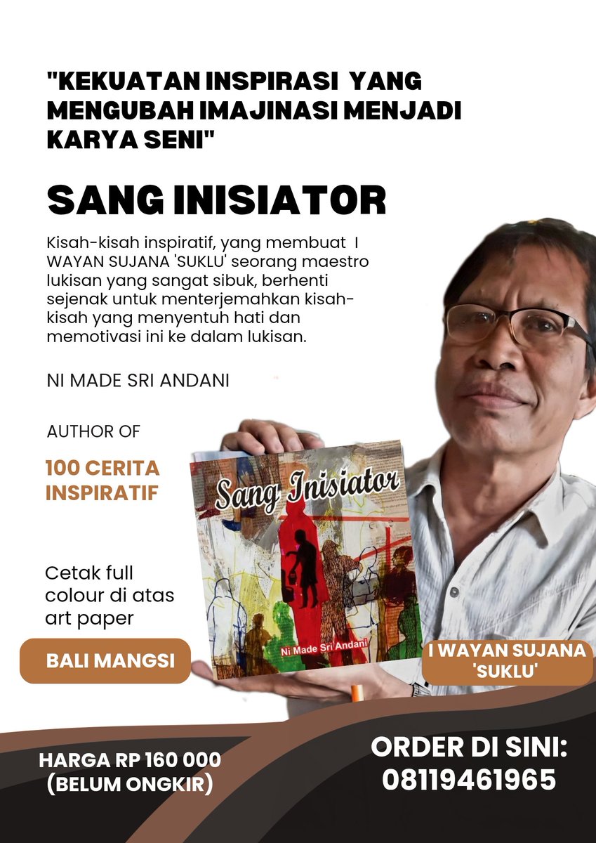 AdeAndani's tweet photo. Buku baru. Sang Inisiator. 50 Cerita Inspiratif https://t.co/4NoAz6Hodw