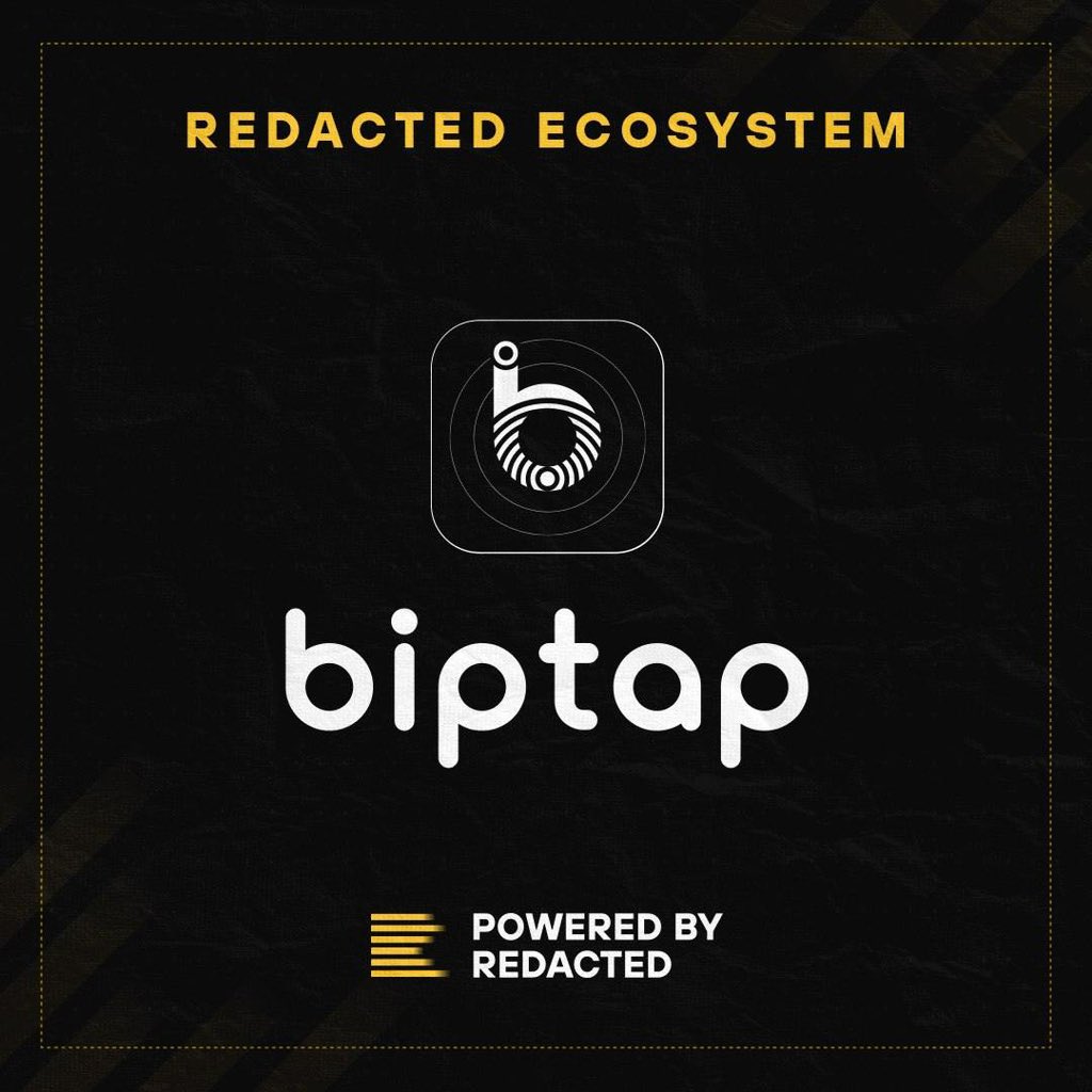 Excited to announce another product - <a href="/biptapofficial/">biptap</a> is powered by redacted via the $RDAC token - building our vision to power a thriving ecosystem of dApps.

What is Biptap
Biptap is the premier privacy and security offshore banking solution for the real world, used across