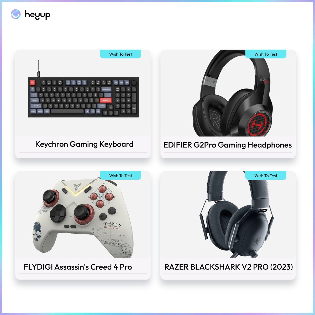 heyup_now's tweet photo. On this week's #HeyupWishlist: 

👾 REDMAGIC Phantom Blade Game Controller
👾 ASUS ROG Azoth Extreme Keyboard
👾 VGN Elden Ring Speicial Edition Keyboard
👾 CHERRY XTRFY M64 PRO Mouse

🎮 Most votes, becomes future tryout 🔥 https://t.co/XI4J2yloLl

What's your pick? https://t.co/LvpXQ3BzAs