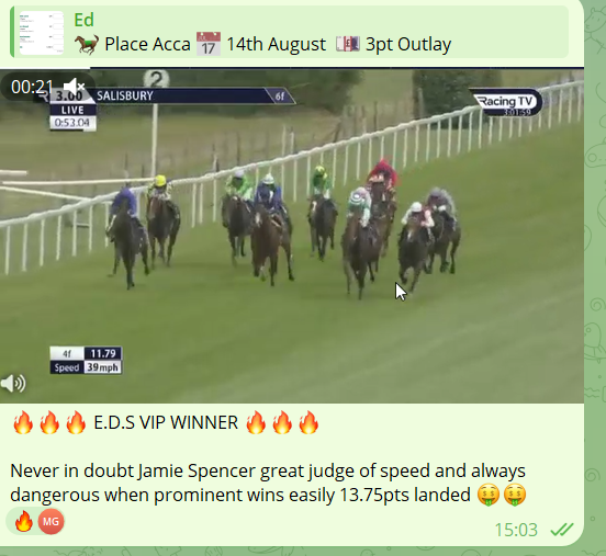 EDS__Tipping's tweet photo. E.D.S VIP WINNER FIRST BET OF THE DAY https://t.co/e0mBClE8RE