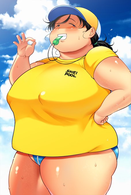 溺れたフリしてしがみつくとそのまま挿れさせてくれると噂のプール監視員のぽっちゃりおねーさん 