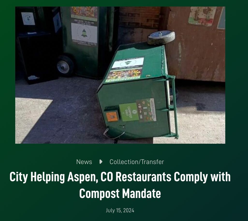 Aspen’s compost mandate for restaurants has boosted food waste diversion by 70% . With city support, businesses are going green! MyMatR smart waste containers can help automate compliance and improve efficiency 🌱♻️.

#Sustainability #AI #WasteManagement #MyMatR