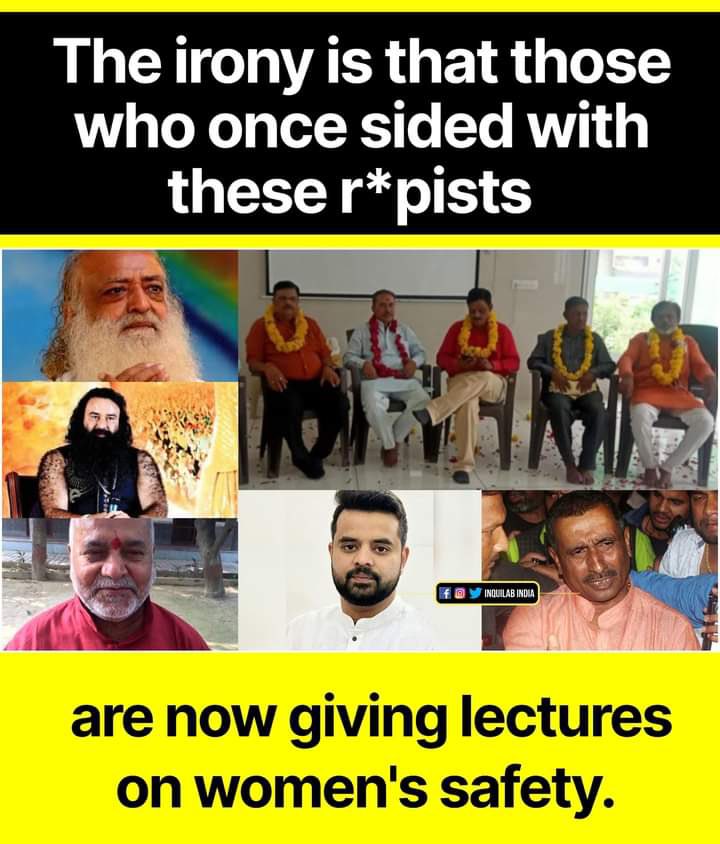 AnindyaDas1's tweet image. The irony is that those who once sided with these r*pists

are now giving lectures on women's safety.
#women #sefety #modikaparivar #ModiDisasterForIndia #INDIAlliance