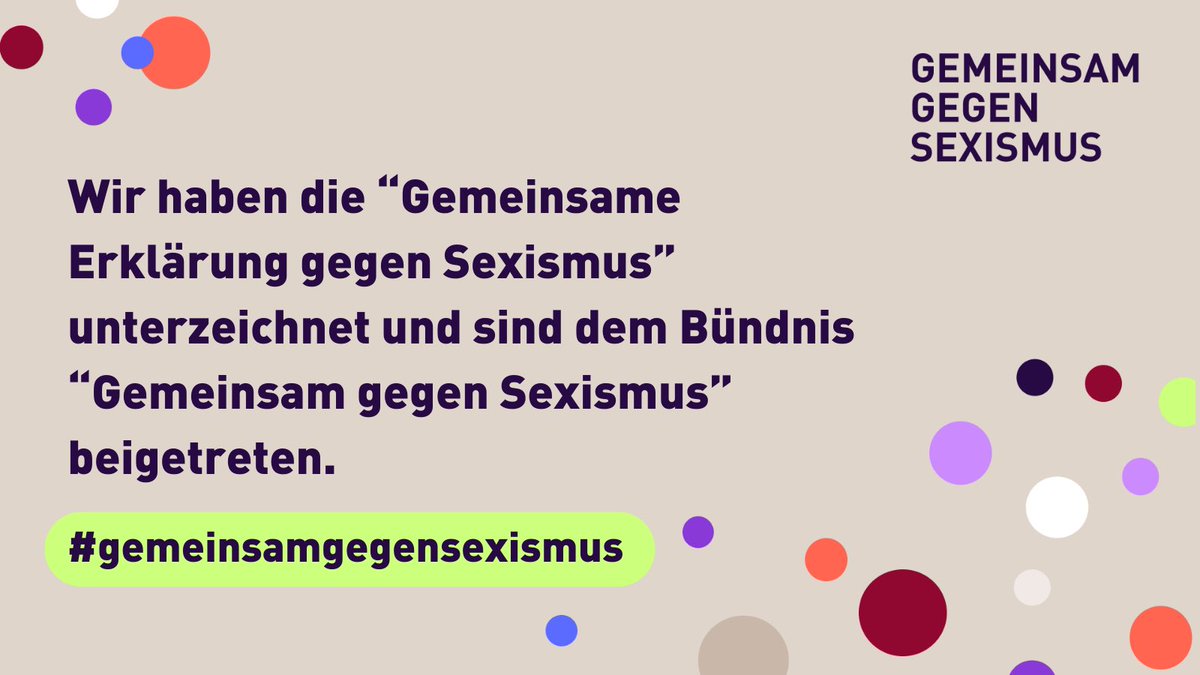 Das <a href="/basz_berlin/">Bezirksamt Steglitz-Zehlendorf</a> positioniert sich klar gegen #Sexismus! Weitere Informationen finden Sie hier:

ℹ️ gemeinsam-gegen-sexismus.de
 
<a href="/gegenSexismus/">Bündnis "Gemeinsam gegen Sexismus"</a> 

#Steglitz-#Zehlendorf