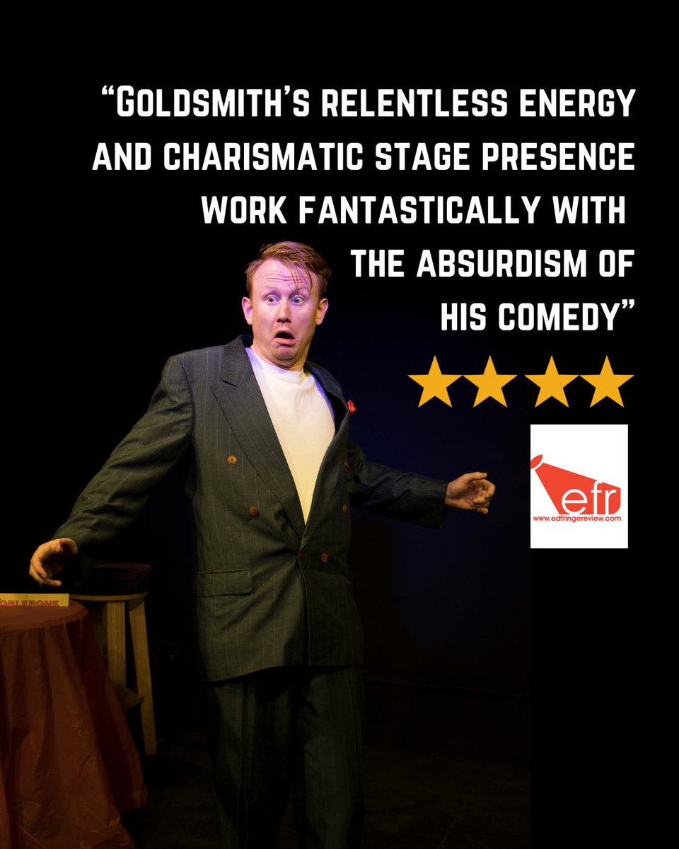 Come on down to #CrimeLandTown you cheeky rascal! Every day of EdFringe. Snippets of a new ⭐️⭐️⭐️⭐️ review below!! tickets.edfringe.com/whats-on/ben-g…