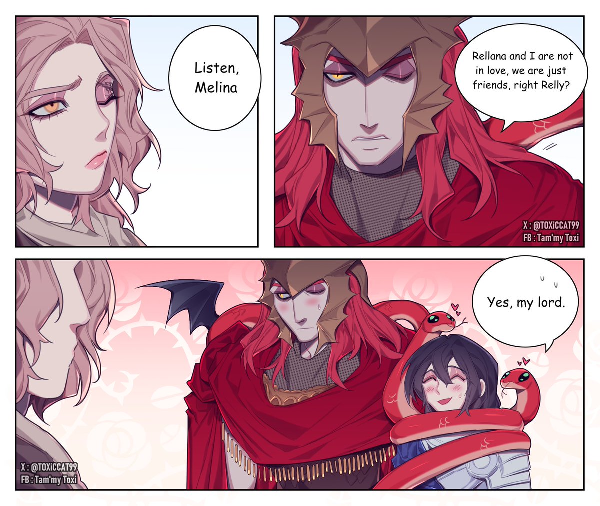 🐍🩷🌕
#ELDENRING 
#messmer 
#rellana 
#Melina