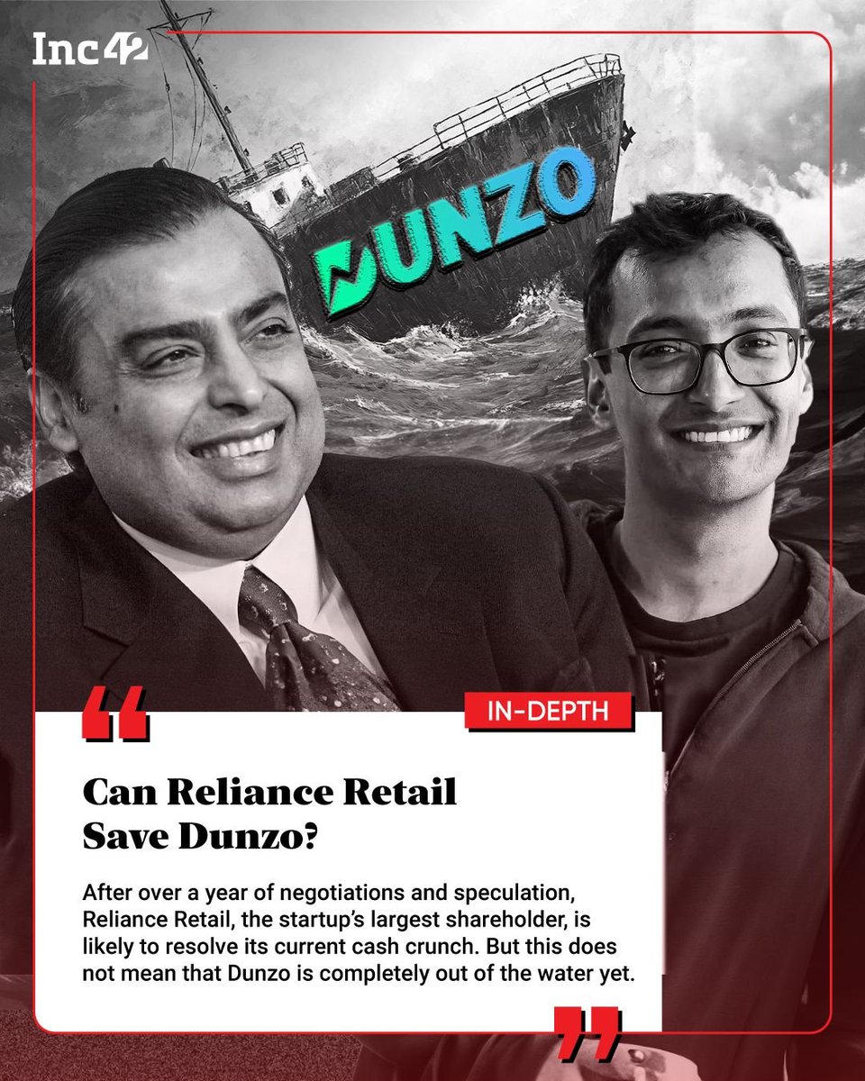 Never ever take money from Reliance. No matter what.

Not even one single company they acquire will result in a great product. They low your valuations, demean you as a founder.. all in the name of business. 

Neither this is right, nor this makes sense for Indian Startup