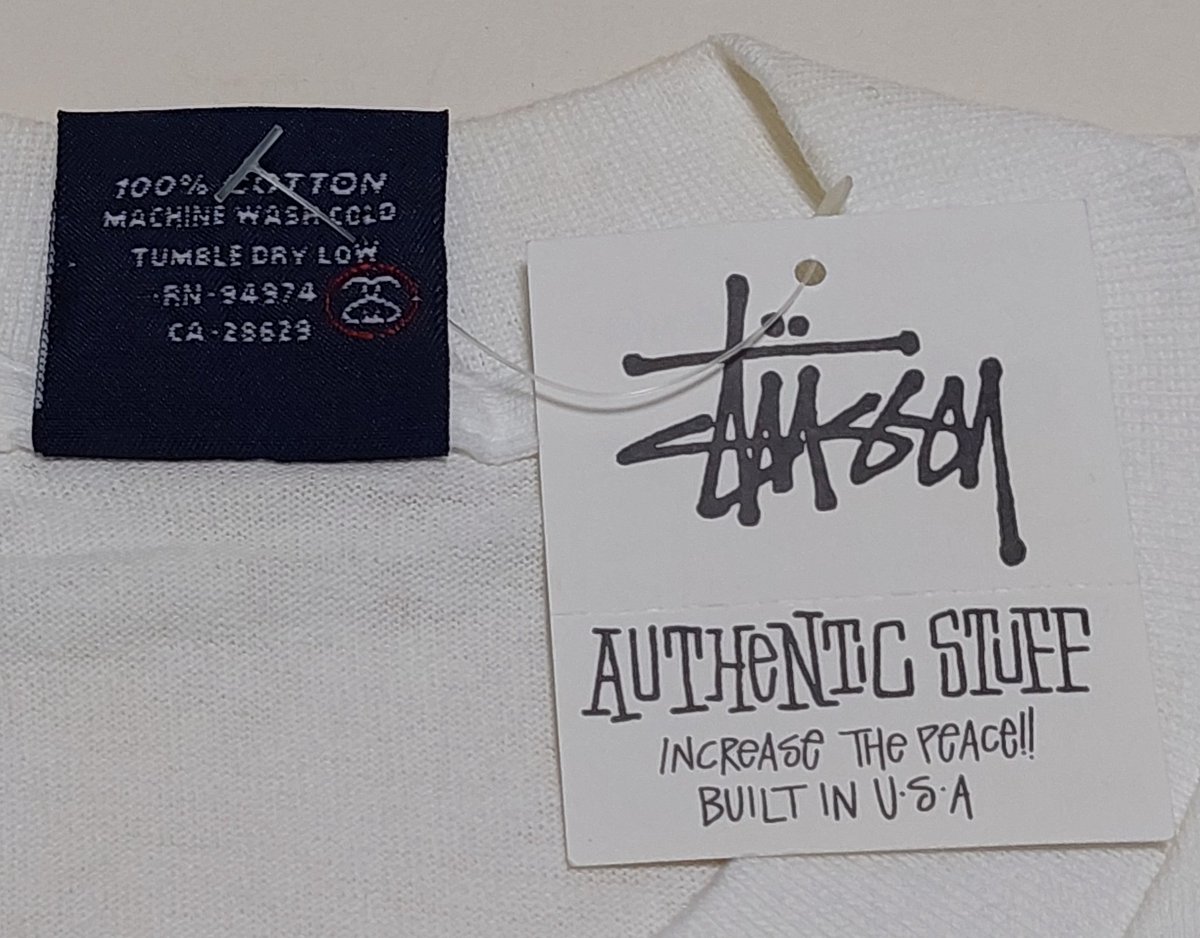 create_gv's tweet photo. ブランド名:STUSSY ステューシー
品名:ロゴ擦れプリントTシャツ 1999発売デッドストック
カラー:ホワイト
サイズ:S/M/L/XL
販売中商品一覧
⇩ ⇩ ⇩
https://t.co/CQwFvudott
#CreateGoodVision
#クリエイトグッドビジョン
#オールドステューシー
#ヴィンテージ #レア #希少 https://t.co/BK8OMmIi9I