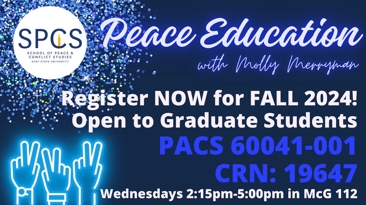 Kent State School of Peace and Conflict Studies tweet media