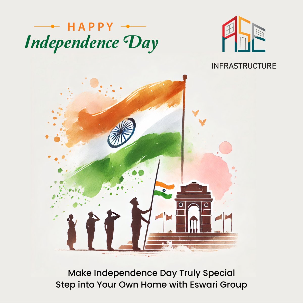 aseInfrastruct2's tweet photo. Happy Independence Day! ASE Infrastructure celebrates the freedom to create and the strength to construct a brighter tomorrow.
Call Us:+919666696889
Visit Us: https://t.co/m6fCc4BDvJ
#aseinfra #HomeDecor #construction #InteriorInspiration #DesignInspiration #ModernLiving https://t.co/buWPp9Ueu0